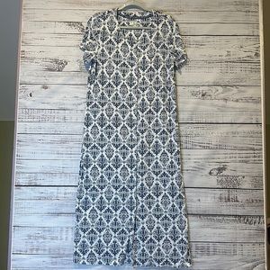 Muk Luks Short Sleeve‎ Button Down Dress Size M